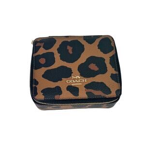 Coach Jewlery Box with Leopard print  New